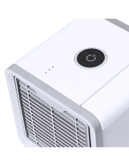 Mini aire acondicionado portátil con depósito de hielo personalizado, vista de perfil