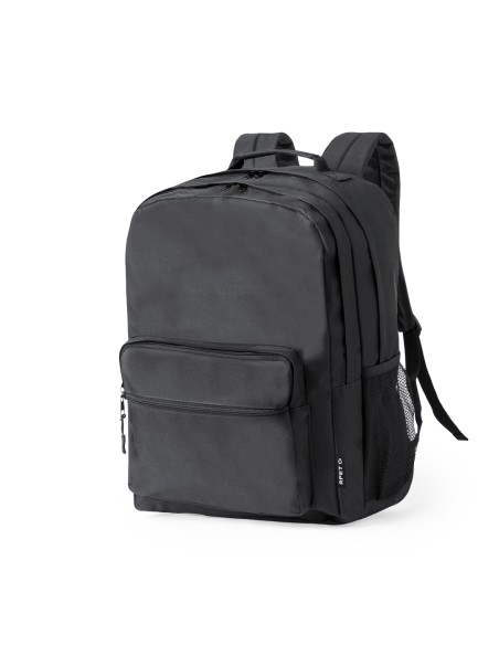 Mochila con 2 bolsillos centrales y 2 frontales personalizada, vista frontal