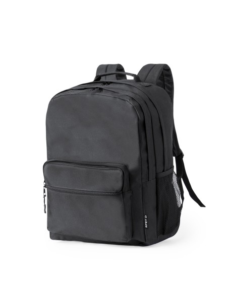Mochila con 2 bolsillos centrales y 2 frontales personalizada, otra vista frontal