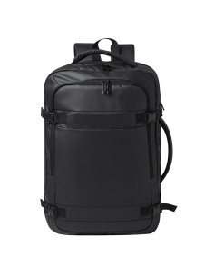 Mochila de viaje tamaño cabina en polipiel personalizada, vista frontal