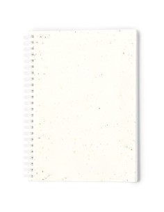 Libreta de anillas de papel semilla personalizada, otra vista