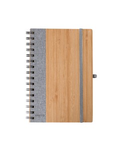 Libreta de anillas de bambú de 80 hojas personalizada, zona de impresión marcada, otro tamaño