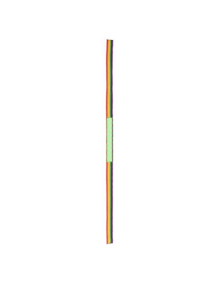 Pulsera rainbow personalizada de poliéster, con zona de impresión marcada