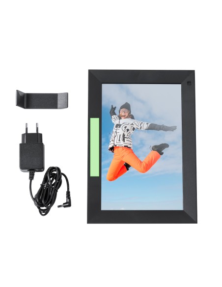 Marco de fotos digital personalizado de 10.1 pulgadas, con zona de impresión marcada, otra posición