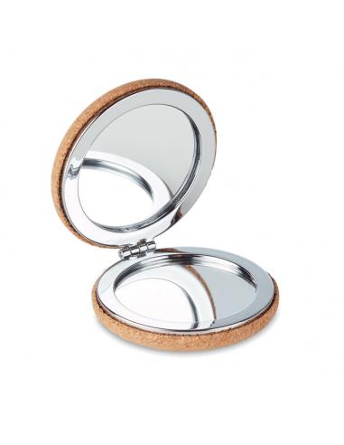 Espejo doble circular corcho - Imagen 1