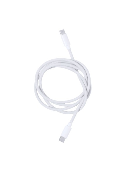 Cable cargador dual tipo C personalizado 100cm, extendido con el cable