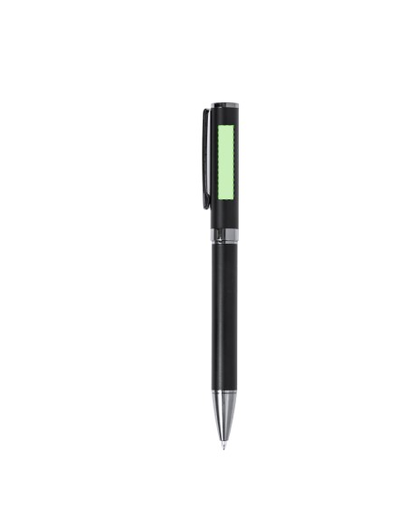 Set de bolígrafo y roller en metal personalizado, con zona de impresión marcada