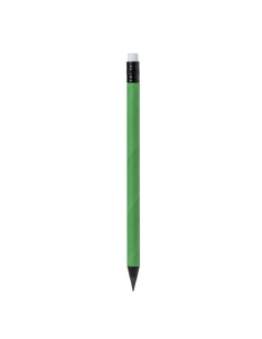 Lápiz eterno de cartón reciclado personalizado en color verde