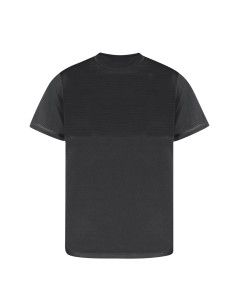 Camiseta técnica con cambio de tono en el pecho personalizada en color gris, vista trasera