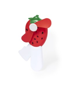 Ventilador manual con forma de fruta personalizado, diseño de fresa