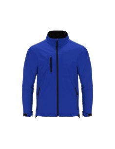 Chaqueta soft shell RPET de 3 capas con membrana impermeable personalizada, en uso por una pareja