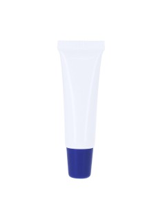 Bálsamo labial en formato barra de crema personalizado, con la tapa azul