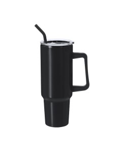 Jarra térmica de 1,2L con pajita incluida personalizada en negro