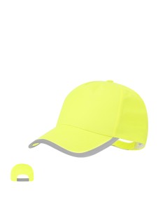 Gorra infantil bicolor con detalles reflectantes personalizada
