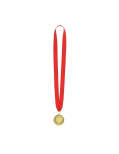 Medalla Metálica Dorada con Cinta Roja | Goodie