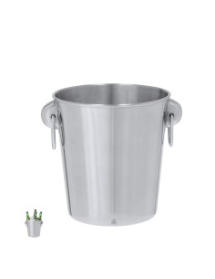 Cubitera de acero inoxidable reciclado de 4L personalizada