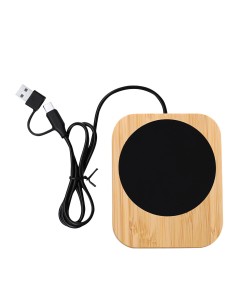 Calentador de Tazas USB de Bambú (9 x 1.2 x 11 cm) | Goodie