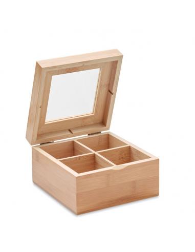 Caja de té de bambú - Imagen 1