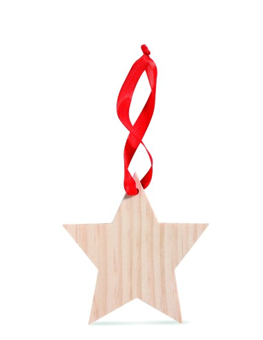 Estrella de madera colgante 7CX1373