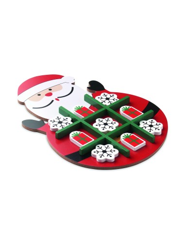 Tres en raya navideño madera 7CX1568