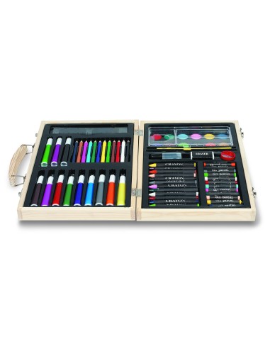 Set pinturas en caja de madera 7IT2369