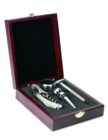 Set vino en caja de madera 7IT2658