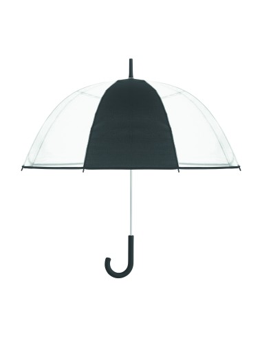 Paraguas transparente de diámetro 102cm/23″ con mango curvo. 7MO2167