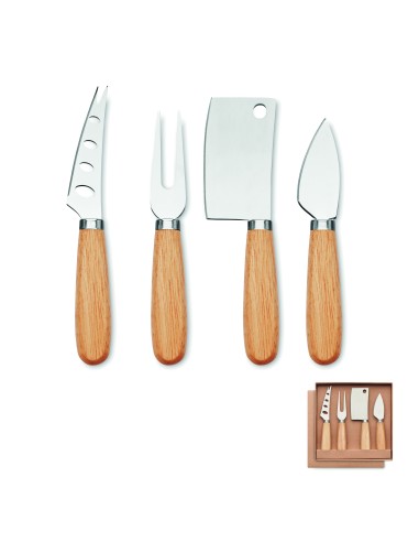 Set de 4 cuchillos para queso 7MO2547