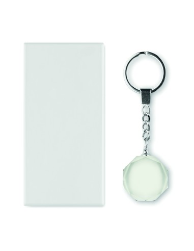 Llavero redondo de cristal 7MO2657