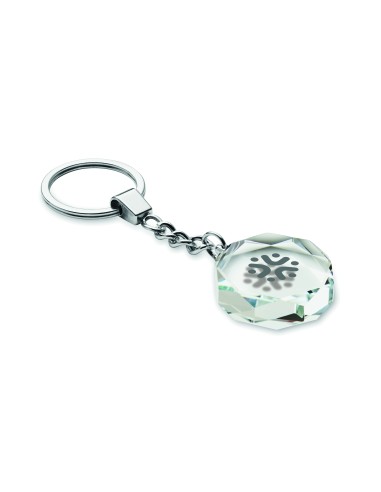 Llavero redondo de cristal 7MO2657