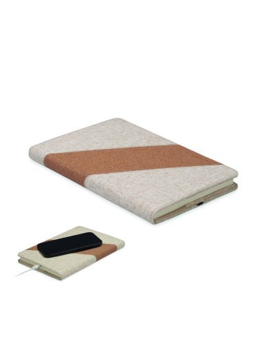 Cuaderno A5 con cargador 15W 7MO2734