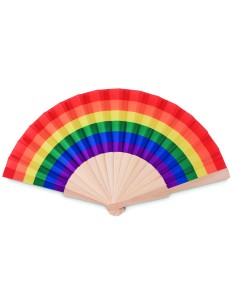 Abanico de madera rainbow 7MO6446