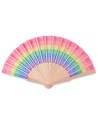 Abanico de madera rainbow Personalizado 7MO6446 - Imagen 1