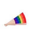 Abanico de madera rainbow Personalizado 7MO6446 - Imagen 3