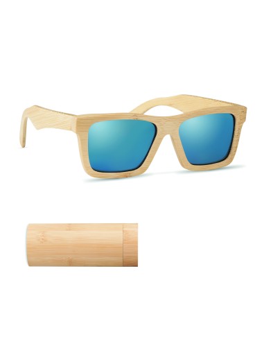 Gafas de sol y estuche bambú 7MO6454