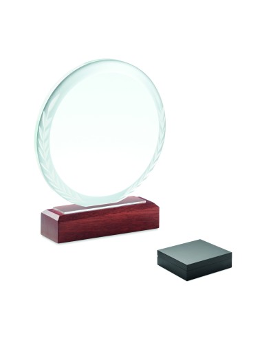 Placa o trofeo cristal redonda 7MO6586