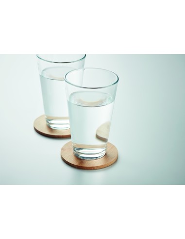 Juego de 6 posavasos de bambú 7MO6601