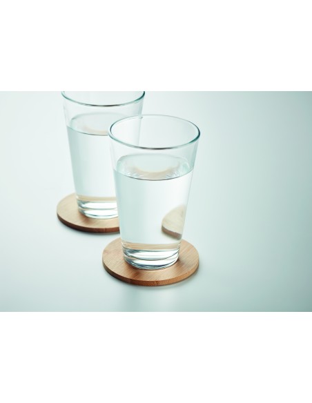 Juego de 6 posavasos de bambú 7MO6601