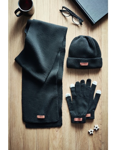 Set 3 piezas invierno de RPET Personalizada 7MO6651