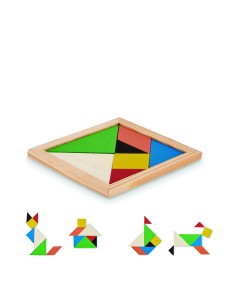 Rompecabezas Tangram de madera 7MO6693