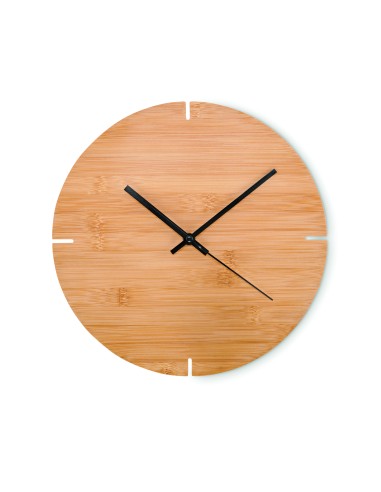 Reloj redondo pared de bambú 7MO6792