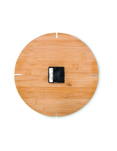 Reloj redondo pared de bambú 7MO6792