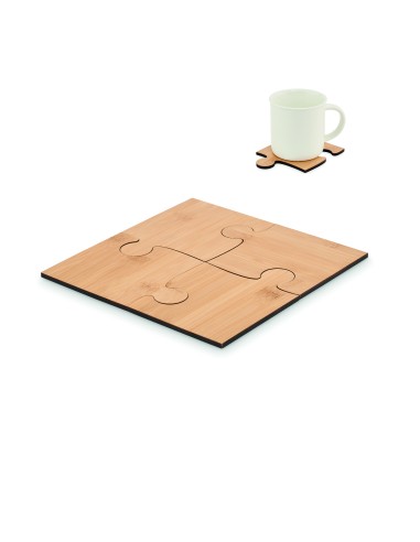 Set de 4 posavasos tipo puzle 7MO6796