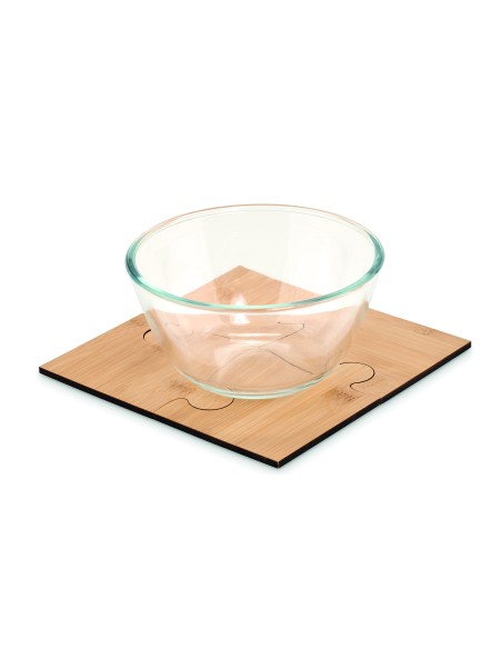 Set de 4 posavasos tipo puzle 7MO6796