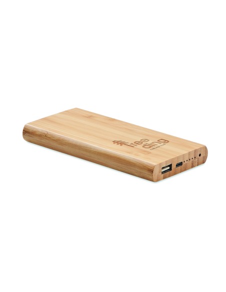 Power bank de bambú 6000 mAh 7MO6815