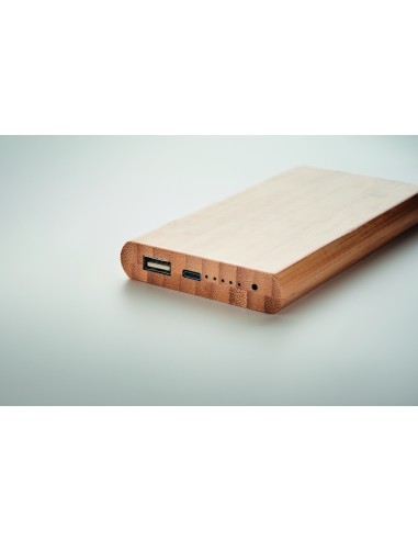 Power bank de bambú 6000 mAh 7MO6815