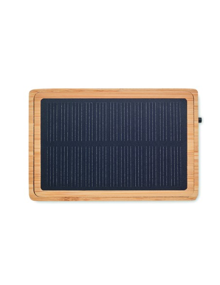 Altavoz inalámbric solar bambú 7MO6838
