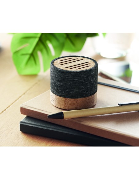 Altavoz inalámbrico RPET bambú 7MO6847