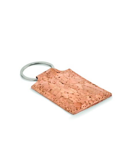 Llavero rectangular de corcho 7MO6878