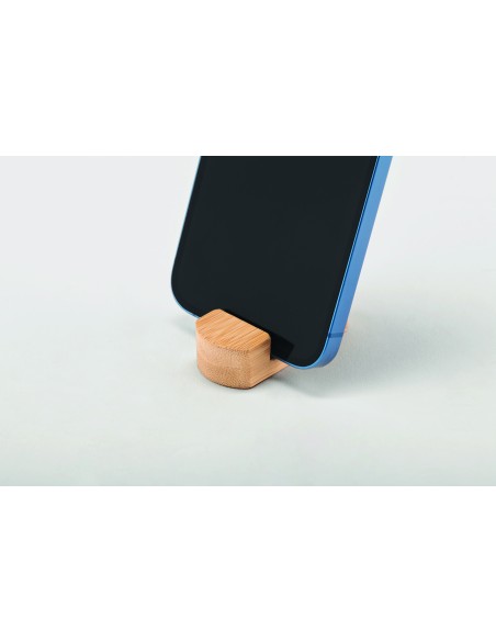Mini soporte teléfono de bambú 7MO6888